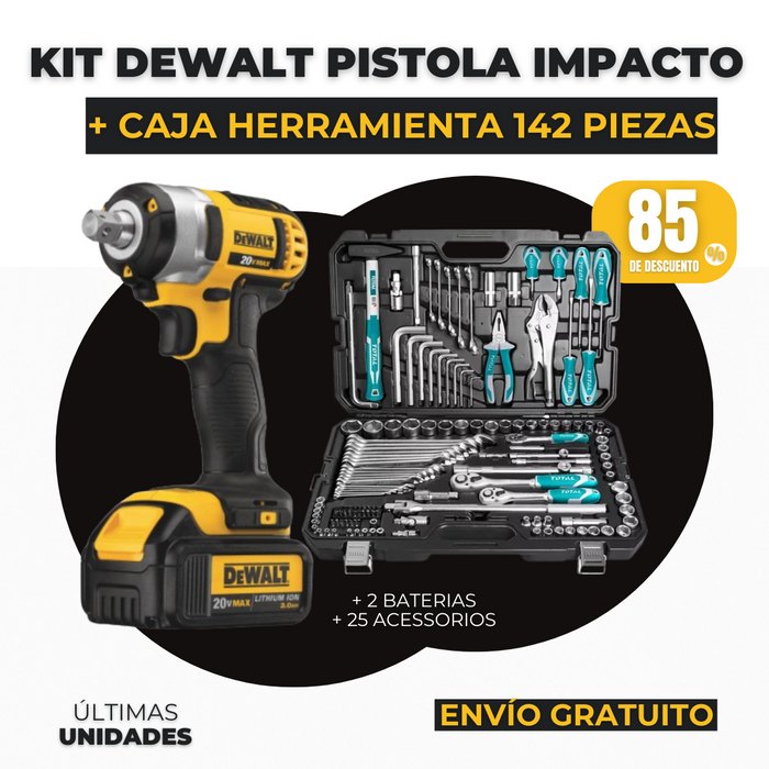 KIT TALADRO: PISTOLA DE IMPACTO + Regalo - PROMOCION CIERRE DE LA TIENDA