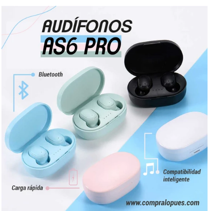 AUDÍFONOS AS6 PRO TIPO B