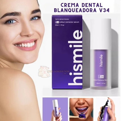 CREMA DENTAL BLANQUEADORA - PURPLE HISMILE V34